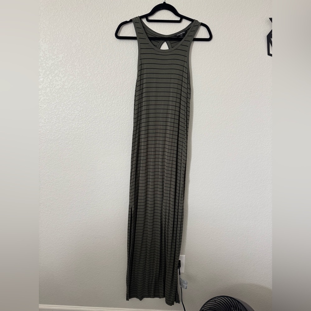Express Maxi Dress in Olive Green